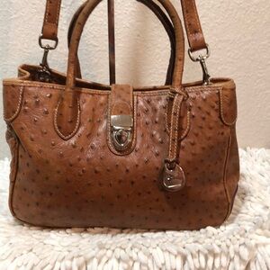 #220 Vintage Dooney & Bourke Ostrich Satchel